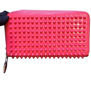 Christian Louboutin Pink Studded Wallet